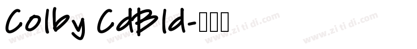 Colby CdBld字体转换